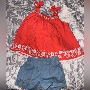 2 piece loose tank and short Rachel Zoe set - NEVER WORN